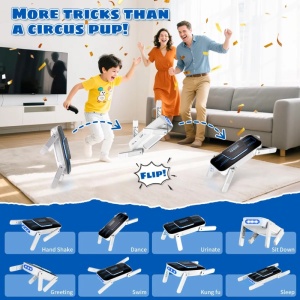 Robot Caine Inteligent iUni 8016, Control Telecomanda, Senzor Atingere, Programare Miscari - Img 9