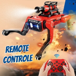 Robot Caine Inteligent iUni 8021 cu Functie Pulverizare Apa, Control Telecomanda, Comenzi Vocale, Programare Miscari - Img 5