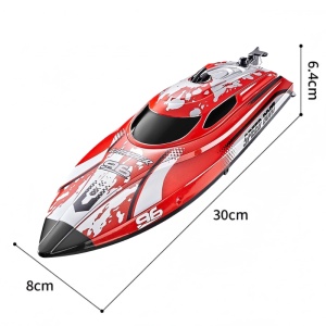 Barca cu telecomanda iUni HJ820, RC High-Speed Boat, Viteza 25 km/h, 2.4GHz, Red - Img 14