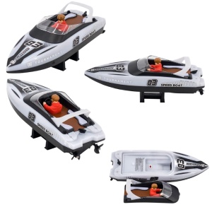 Barca cu telecomanda iUni HJ821, RC High-Speed Boat, Viteza 15 km/h, 2.4GHz, White - Img 14