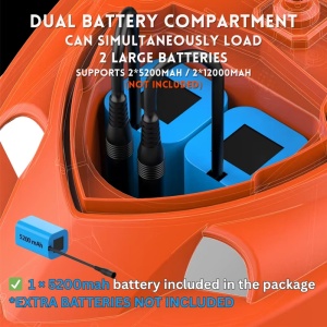 Barca Plantat, Nadit si Momit iUni V802 PRO, GPS, 5200mAh, 4 cuve, 3kg, 500m, 15km/h - Img 3
