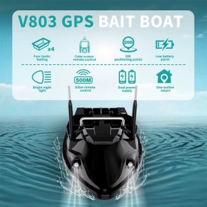 Barca Plantat, Nadit si Momit iUni V803, GPS, 12000mAh, 4 cuve, 3kg, 500m, 15km/h - Img 3