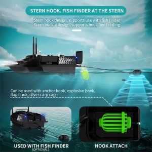 Barca Plantat, Nadit si Momit iUni V803, GPS, 12000mAh, 4 cuve, 3kg, 500m, 15km/h - Img 13