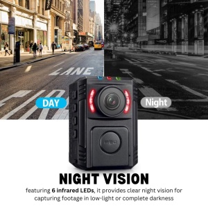 Body camera corporala iUni CP38, Wireless, Detectie miscare, Unghi 170° - Img 6