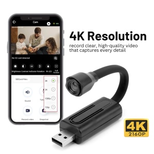 Camera Spion iUni W11, Wi-Fi, 64GB, Vizualizare 4K, Senzor de miscare - Img 2