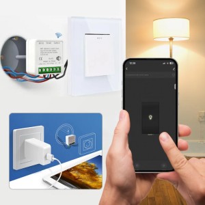 Comutator, Releu inteligent WiFi iUni DS2, WiFi, 16A, Smart Life / Tuya APP, Programabil, Control vocal - Img 3