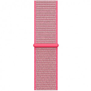 Curea iUni compatibila cu Apple Watch Ultra/SE/8/7/6/5/4/3/2/1, 42mm, Nylon Sport, Woven Strap, Electric Pink - Img 2