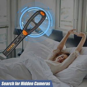 Detector profesional de microfoane GSM, Bluetooth si WiFi iUni RF007, detector unde magnetice si electromagnetice - Img 8