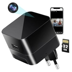 Incarcator USB cu Camera Spion iUni IP90, 32GB, Wi-Fi, Full HD, Night Vision, Senzor miscare - Img 1