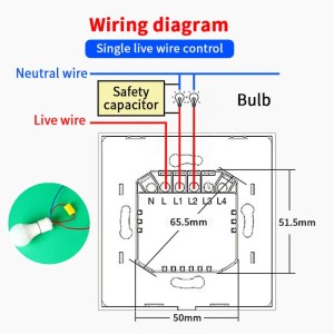 Intrerupator smart touch, WiFi, Sticla securizata, iUni 2G, 10A, Control vocal, Smart Life / Tuya, LED - Img 8