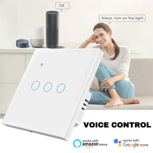 Intrerupator smart touch, WiFi, Sticla securizata, iUni 3G, 3 Canale, 10A, Control vocal, Smart Life / Tuya, LED - Img 7