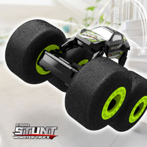 Masinuta cu telecomanda iUni F03, Monster Truck, 2.4Ghz, Dimensiuni 23x23x18cm, Verde - Img 6