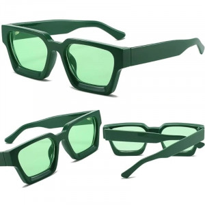 Ochelari de Soare Retro Square iUni iEye, UV400, Green - Img 7