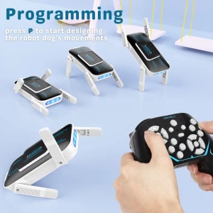 Robot Caine Inteligent iUni 8016, Control Telecomanda, Senzor Atingere, Programare Miscari - Img 6
