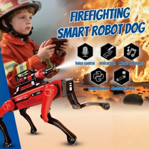 Robot Caine Inteligent iUni 8021 cu Functie Pulverizare Apa, Control Telecomanda, Comenzi Vocale, Programare Miscari - Img 2