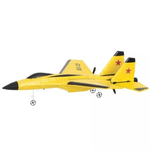 Avion cu telecomanda iUni FX820, SU-35, Giroscop, Rezistent la impact, Galben - Img 9