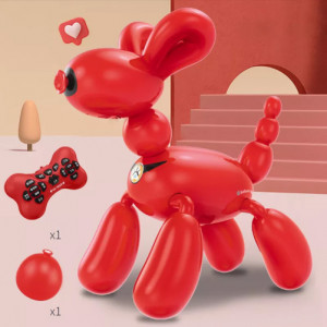 Caine Robot inteligent iUni K32A, Balloon Dog, 50 Comenzi, Control tactil, Telecomanda, Rosu-Negru - Img 7