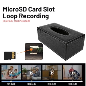 Camera Spionaj in Suport servetele iUni IP73, 8GB, Wi-Fi, Full HD, Vizualizare Live pe telefon - Img 4