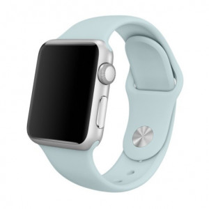 Curea iUni compatibila cu Apple Watch Ultra/SE/8/7/6/5/4/3/2/1, 42mm, Silicon, Turquoise - Img 2