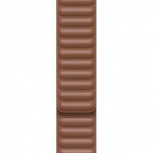 Curea iUni compatibila cu Apple Watch Ultra/SE/8/7/6/5/4/3/2/1, 44mm, Leather Link, Brown - Img 2