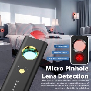 Detector de camere, localizatoare GPS si microfoane spion iUni R35, Frecventa 1-6500 MHz - Img 5
