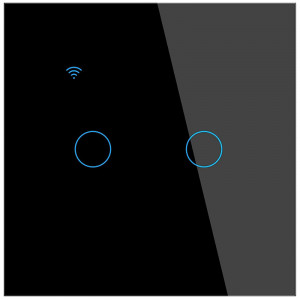 Intrerupator smart touch iUni 2F, 2 Canale, Wi-Fi, Sticla securizata, LED, Black - Img 7