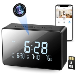 Mini Camera Ceas iUni IP61, Wi-Fi, 8GB, Full HD, Night Vision, Termometru interior - Img 1