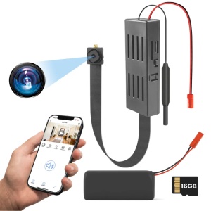 Mini Camera Modul iUni IP55, Baterie 2000mAh, Wi-Fi, 16GB, Vizualizare Live pe telefon