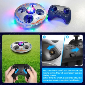 Mini Drona iUni S100, Lumini LED, Acrobatii 360°, Rezistenta la impact, Giroscop, Telecomanda 2.4GHz - Img 9