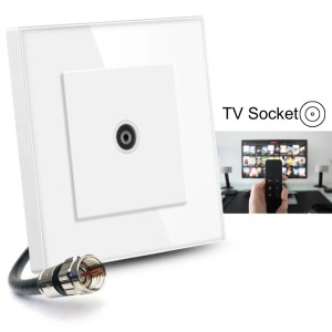 Priza TV cu Rama din sticla securizata, iUni TS, Conector Mama 9.5mm - Img 2