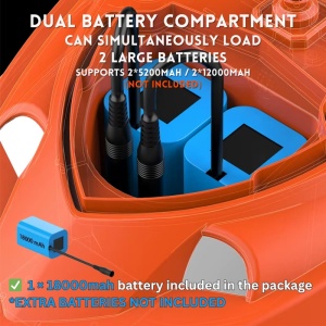 Barca Plantat, Nadit si Momit iUni V802 PRO, GPS, 18000mAh, 4 cuve, 3kg, 500m, 15km/h - Img 3