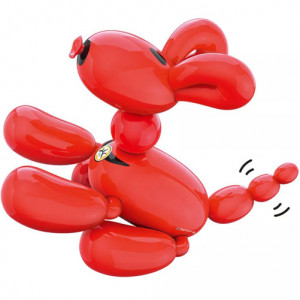 Caine Robot inteligent iUni K32A, Balloon Dog, 50 Comenzi, Control tactil, Telecomanda, Rosu-Negru - Img 4