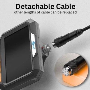 Camera Inspectie Auto Industriala iUni VC43-RD, Ecran IPS 4.3", Cablu Semirigid, Lungime 2M, 1080P, 8 LED-uri ajustabile, Lentila 8mm, Slot Card microSD, Rezistenta la Apa IP67, 2600mAh - Img 10