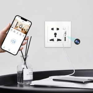 Camera Spion in Priza Universala de perete iUni PR2, Wi-Fi, 64GB, Full HD, 2 porturi USB-A - Img 7