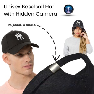 Camera Spion in Sapca iUni H15, Wi-Fi, Full HD, Inregistrare Audio-Video, Foto, Slot card, Negru-Alb - Img 6