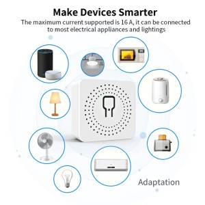 Comutator, Releu inteligent WiFi iUni DS2, WiFi, 16A, Smart Life / Tuya APP, Programabil, Control vocal - Img 4