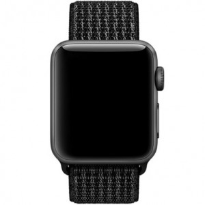 Curea iUni compatibila cu Apple Watch Ultra/SE/8/7/6/5/4/3/2/1, 38mm, Nylon Sport, Woven Strap, Midnight Gray - Img 3