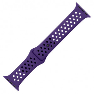 Curea iUni compatibila cu Apple Watch Ultra/SE/8/7/6/5/4/3/2/1, 44mm, Silicon Sport, Purple - Img 2