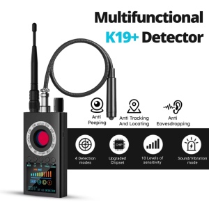 Detector de camere, microfoane spion si localizatoare GPS profesional iUni K19+, Frecventa 100-8000 MHz - Img 2