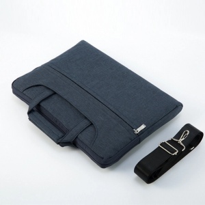 Geanta Laptop 13"-14" iUni, Curea de umar reglabila si detasabila, Impermeabila, Anti-zgarieturi, Anti-socuri, Bleumarin - Img 13
