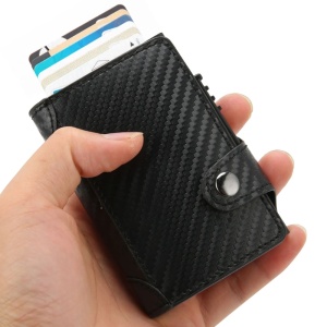Portofel RFID iUni P4, 10 carduri, Print carbon