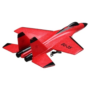 Avion cu telecomanda iUni FX820, SU-35, Giroscop, Rezistent la impact, Rosu - Img 9
