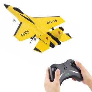 Avion cu telecomanda iUni FX820, SU-35, Giroscop, Rezistent la impact, Galben - Img 2