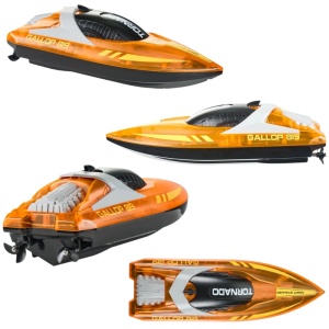 Barca cu telecomanda iUni HJ819, RC High-Speed Boat, Viteza 15 km/h, 2.4GHz, Portocaliu - Img 15