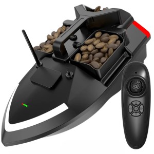 Barca Plantat Nada iUni V801, 3 cuve, 2kg, 500m, 5200mAh, 10km/h, Telecomanda 2.4GHz - Img 1