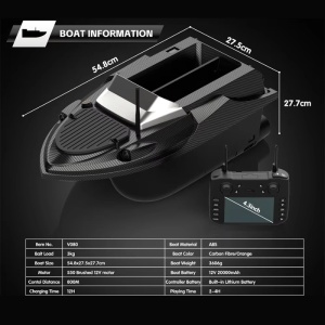 Barca Plantat, Nadit si Momit iUni V080, GPS, Geanta Transport, 20000mAh, 800m, 15km/h - Img 13