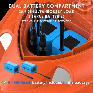 Barca Plantat, Nadit si Momit iUni V802 PRO, GPS, 2 Baterii 5200mAh, 4 cuve, 3kg, 500m, 15km/h - Img 3
