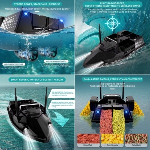 Barca Plantat, Nadit si Momit iUni V803, GPS, 12000mAh, 4 cuve, 3kg, 500m, 15km/h - Img 14