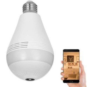 Bec cu camera Spion iUni A10, 8GB, Full HD, Wi-Fi, Senzor de Miscare, Unghi 360° - Img 4