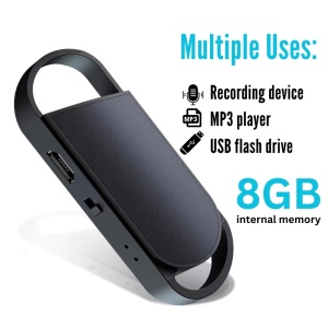Breloc Reportofon iUni SK008, 8GB, Autonomie 18 ore, MP3 Player - Img 3